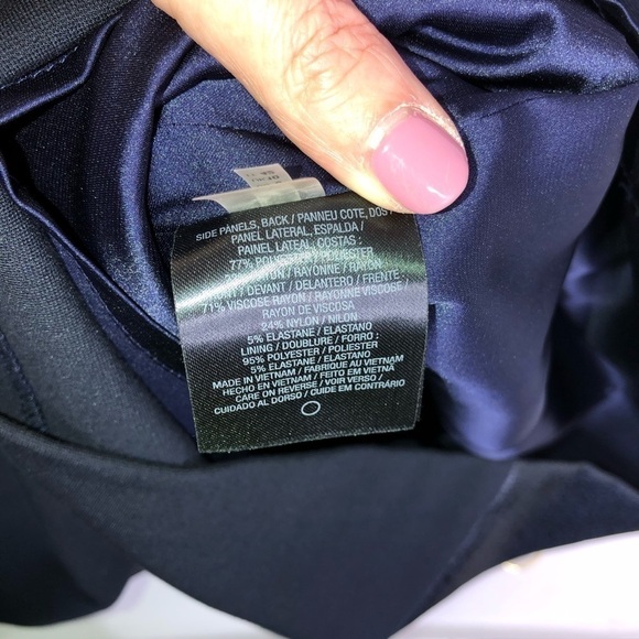 Elie Tahari Navy Blue Sheath Dress - Picture 6 of 6